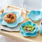 [29CM단독] 퓨리스트블루 플라워 접시 SET (14cm+19cm)