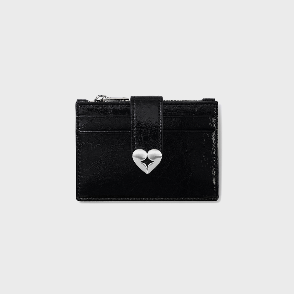 TCM suade buckle card wallet (black) - 감도 깊은 취향 셀렉트