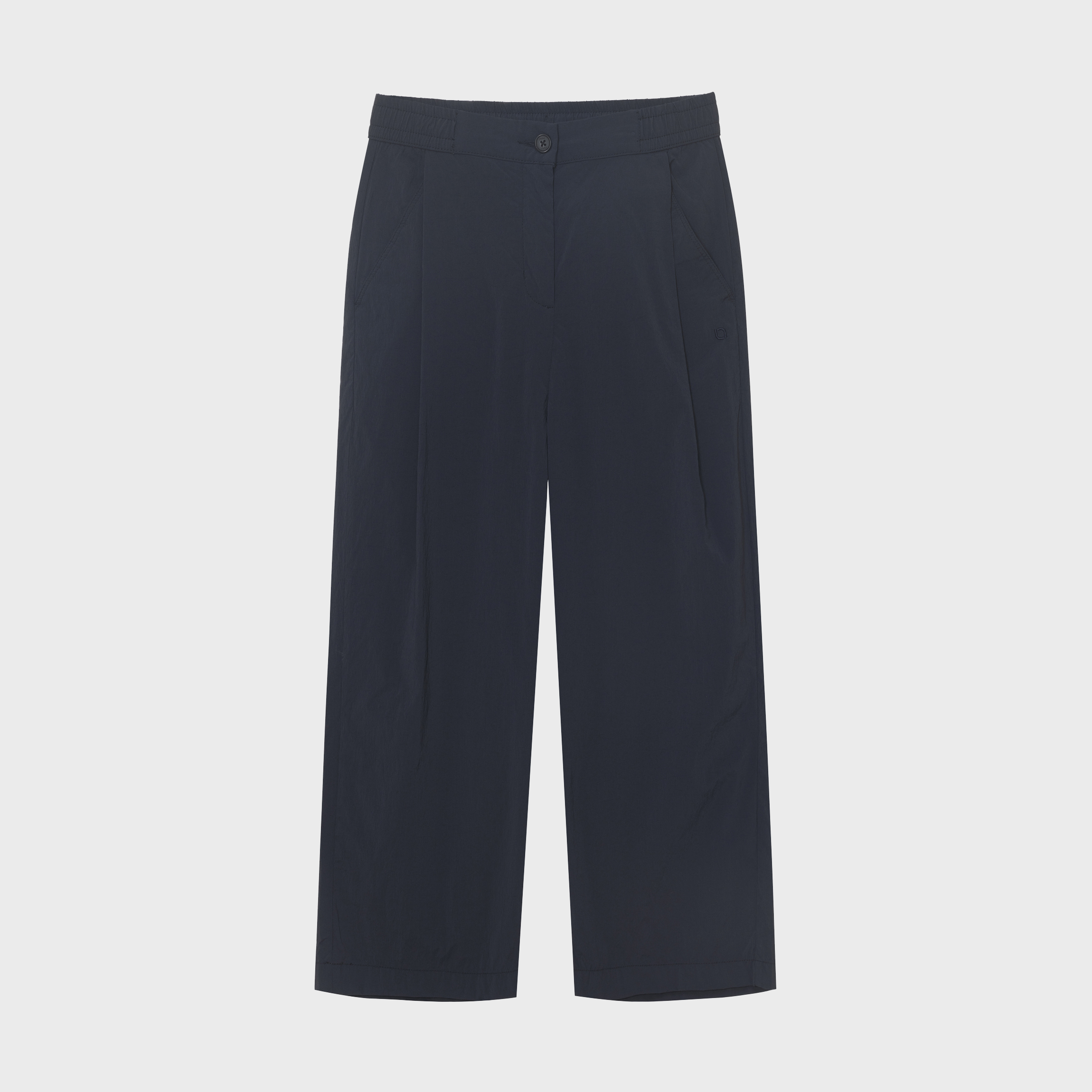パンツ PARTIMENTO Curved cut wide chino pants black Curved Section WIDE CHINO PANTS – OBLIGE