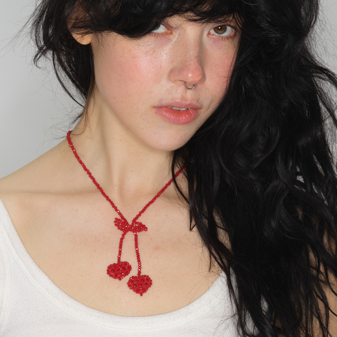 【Eireve】ROSY CROSS MULTI LONG NECKLACE▲ITZY着用 ROSY CROSS MULTI LONG NECKLACE (PINK) - Eireve | 60% - Asian