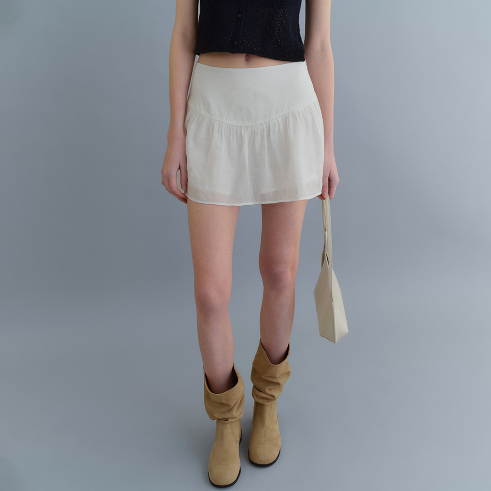 SPANGLE WOOL MINI SKIRT_BROWN - 감도 깊은 취향 셀렉트샵 29CM