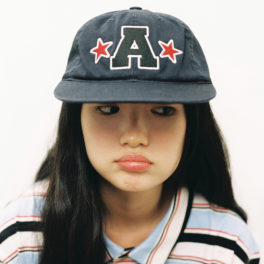★AEAE★ WASHED CAPITAL LOGO CAP NAVY MUSINSA | AEAE WASHED CAPITAL LOGO CAP [NAVY]