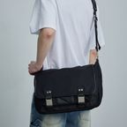 TWO BUCKLE STRAP HOBO BAG