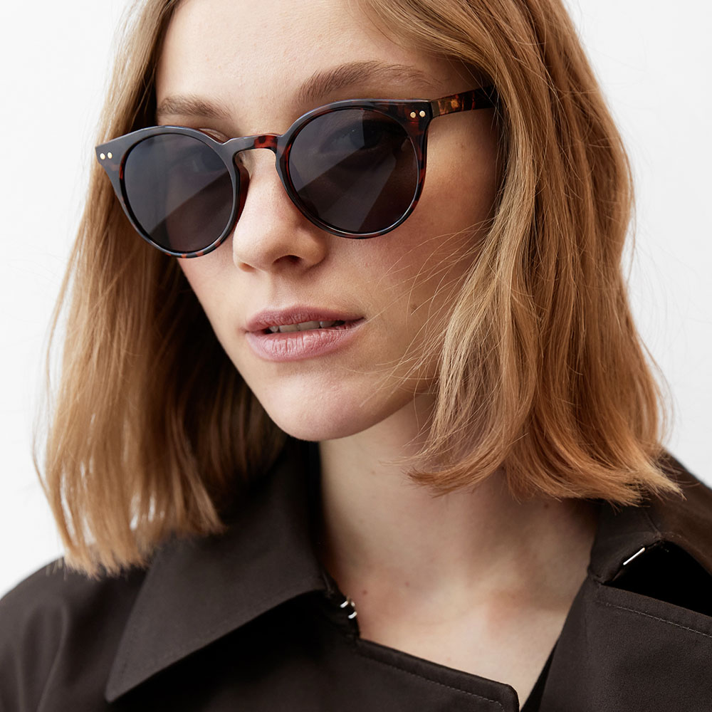 [EENK] / ☆ YVETTE Titanium Sunglasses / Brown YVETTE Titanium Sunglasses - Brown : EENK