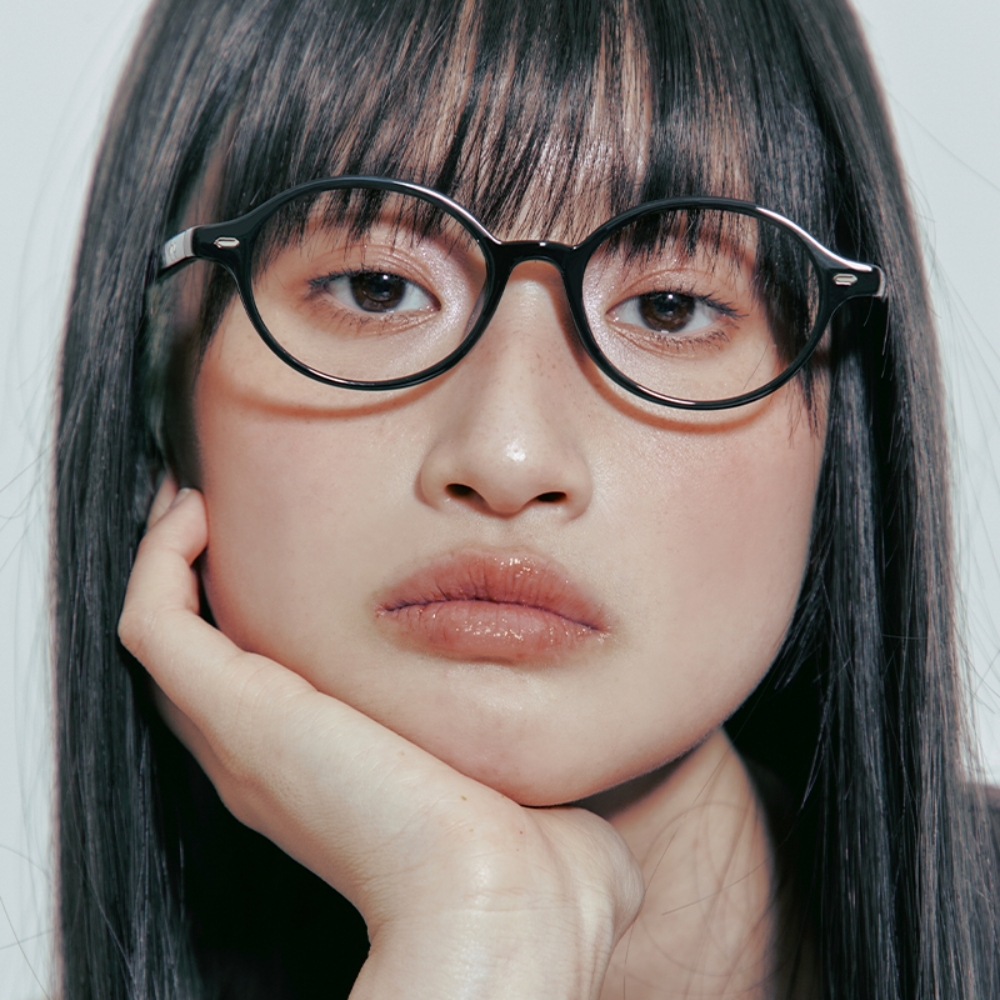 Signature logo round glasses BLACK - 감도 깊은 취향 셀렉트샵