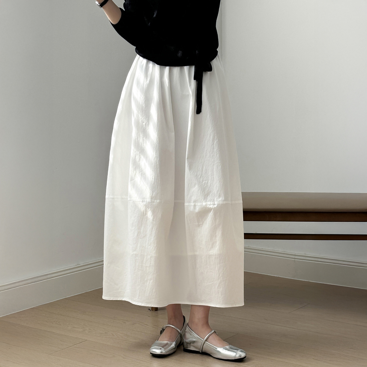 ●FOGDAWN● Star Lace Punching Cancan Skirt (white) Star Lace Punching Cancan Skirt (white) - 감도 깊은 취향