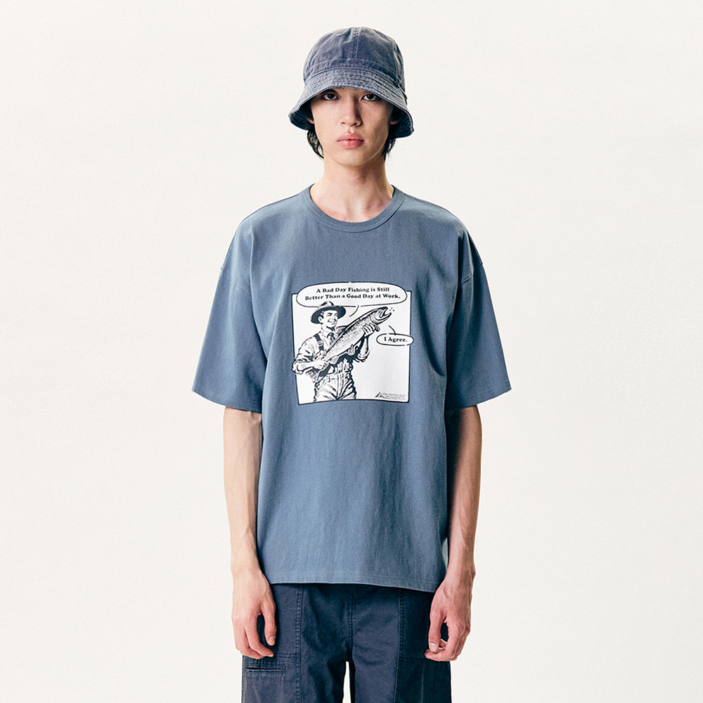 AECA☆ AECA WAVE HALF SLEEVE-WASHED MINT 送料無料 AECA WAVE HALF SLEEVE-WASHED MINT - 감도 깊은 취향 셀렉트샵 29CM