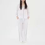(W) 마리나 파자마 세트 엔드 온 엔드 화이트
