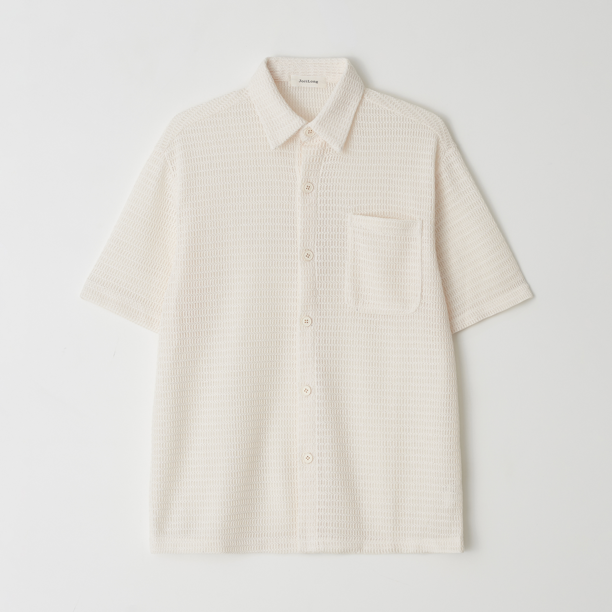 ★PARTIMENTO★ Narrow Stripe Roll Up Half Shirts Off White Narrow Stripe Roll Up Half Shirts Off White - 감도 깊은 취향