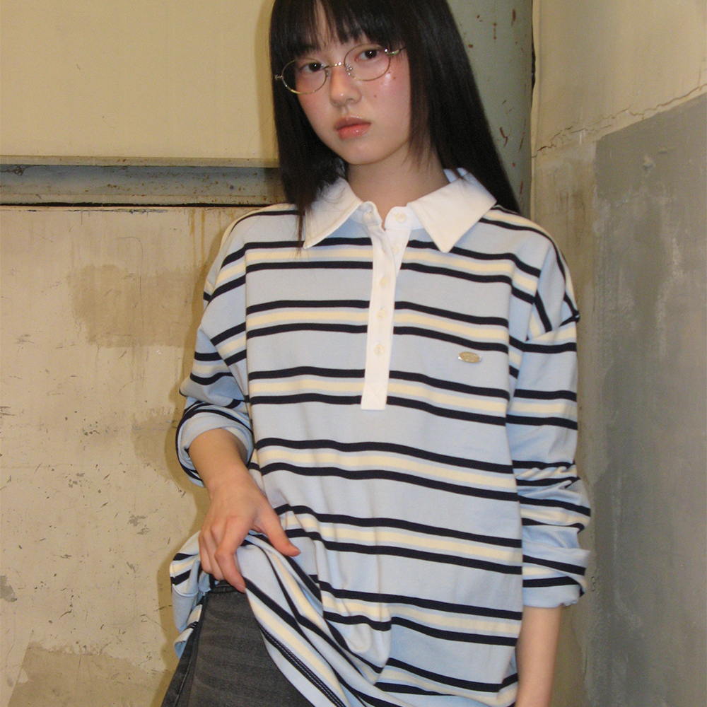 RONRON★韓国★人気★ALPHABET SKETCH CAT RINGER LONG SLEEVE RONRON ALPHABET SKETCH CAT RINGER LONG SLEEVE BROWN MUSTARD