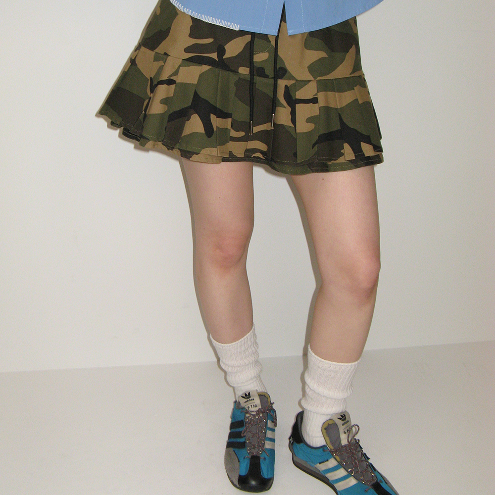 LOVER STITCH POCKET MINI SKIRT TUBE TOP NAVY - 감도 깊은