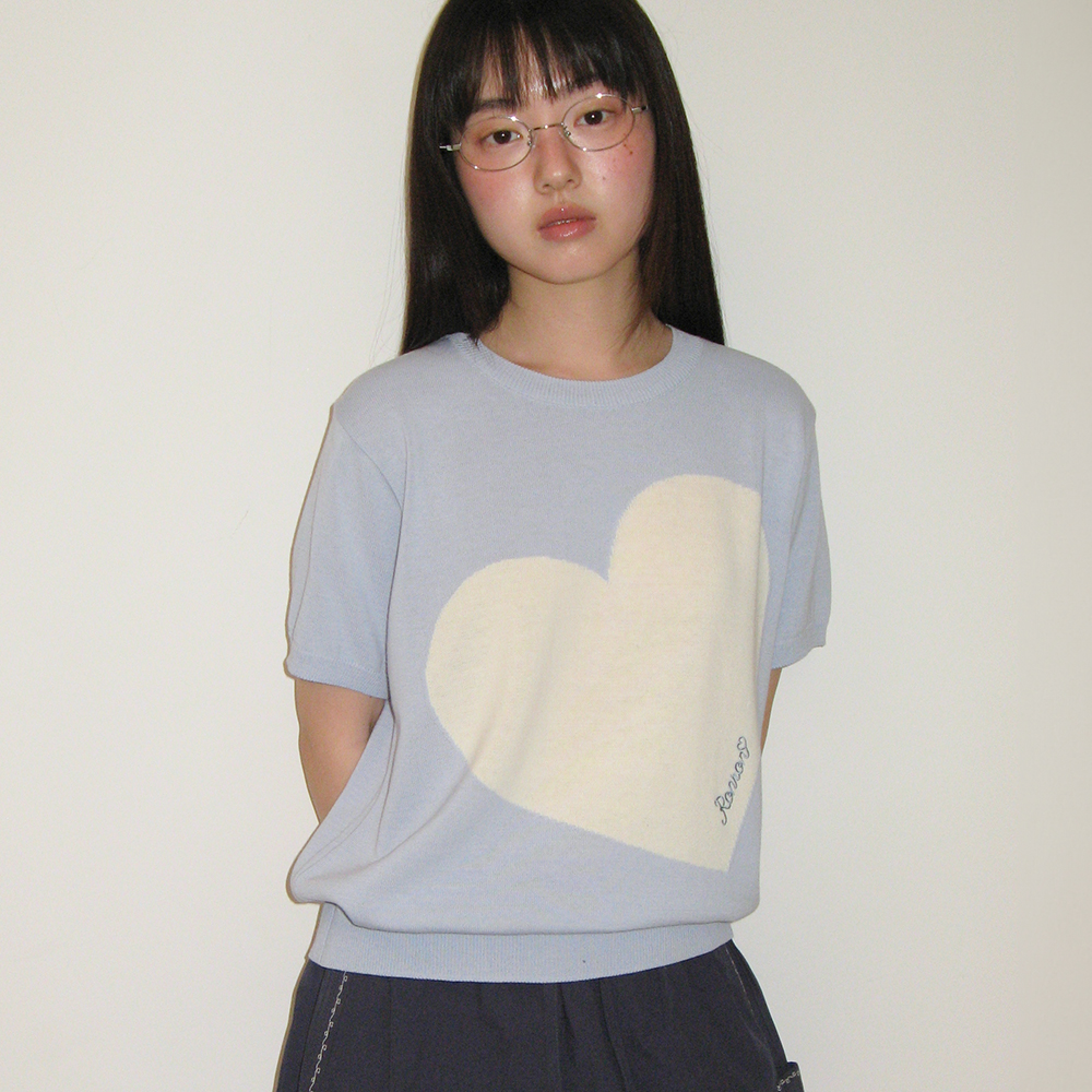 ALPHABET SKETCH CAT RINGER LONG SLEEVE CHARCOAL BLUE - 감도