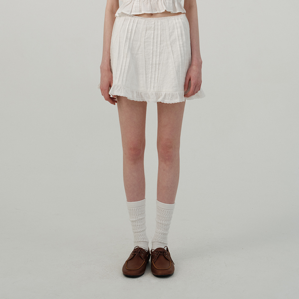 Sculptor X Fantasia] Tail Skirt Hazy Pink - 감도 깊은 취향