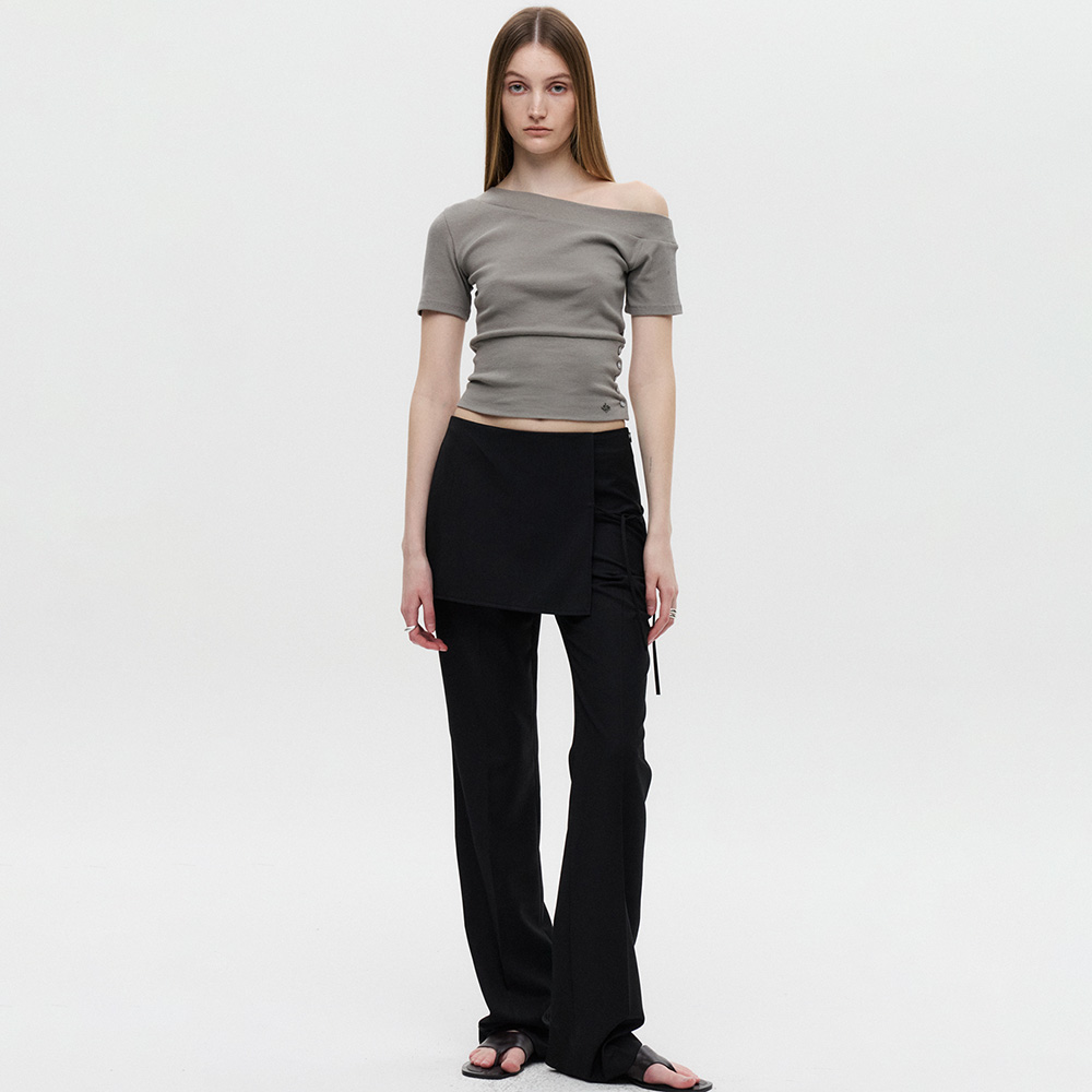 Frill Layered Skirt Pants (black) - 감도 깊은 취향 셀렉트샵 29CM