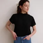 Waving wrinkle top - Black