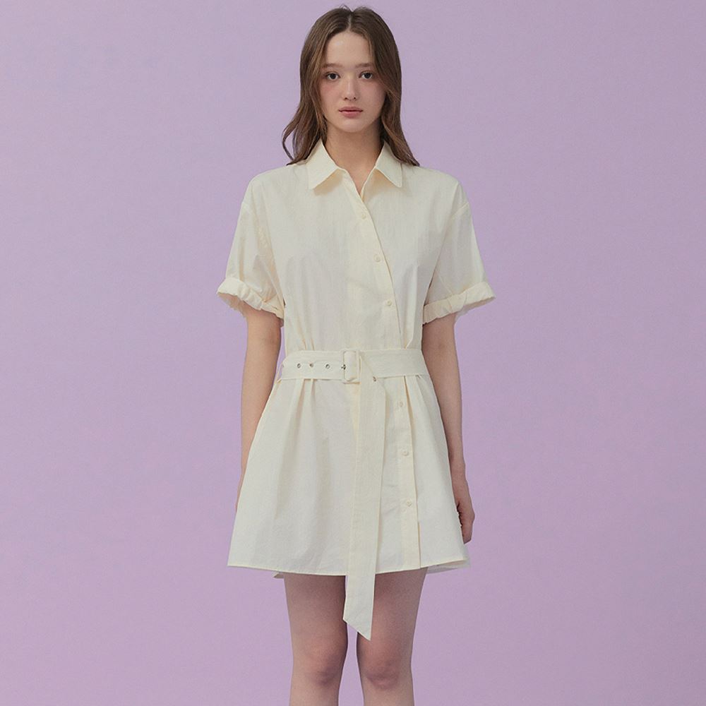 【韓国 The tis】LISIANTHIUS PINTUCK PLEATS DRESS_TT5S605IV 3rd] LISIANTHIUS PINTUCK PLEATS DRESS_TT5S605IV - 더티스