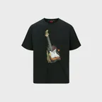 UNISEX GUITAR T-SHIRT atb1250u(BLACK)
