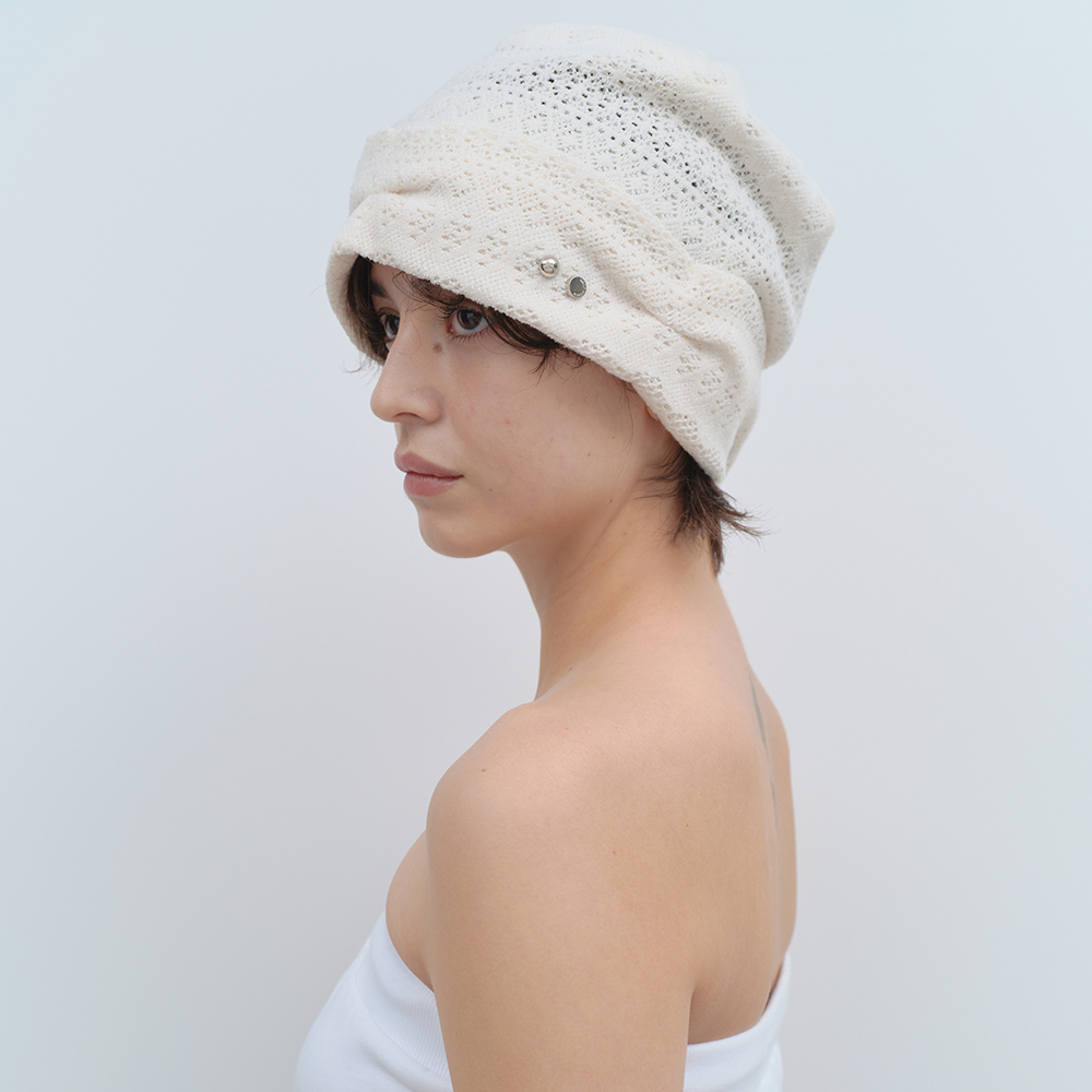 ★The tis★ RIBBON ANGORA WOOL BAENIE_TT3W708IV RIBBON ANGORA WOOL BAENIE_TT3W708IV - 감도 깊은 취향 셀렉트