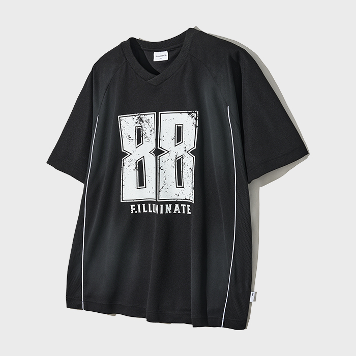 [NOT4NERD] 4 Symbol Colour Block Mesh T-Shirts ☆送料込☆ MUSINSA | NOT4NERD 4 Symbol Colour Block Mesh T-Shirts - Black