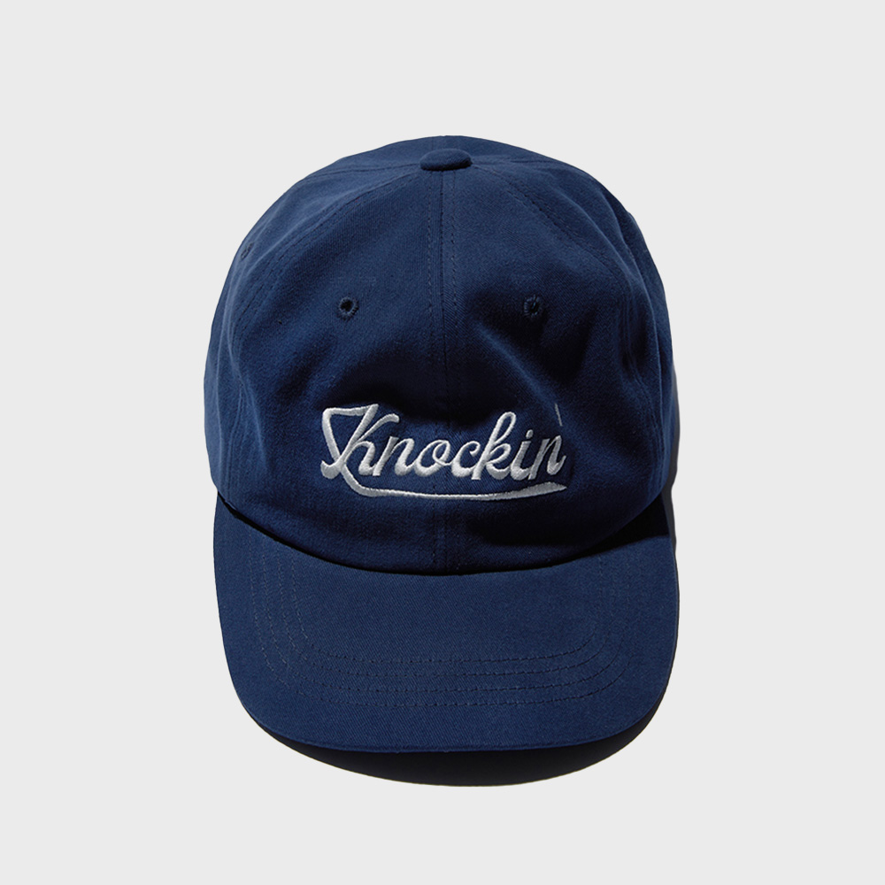 Washed HS Arch Logo 6Panel Cap_Navy/Orange - 감도 깊은 취향