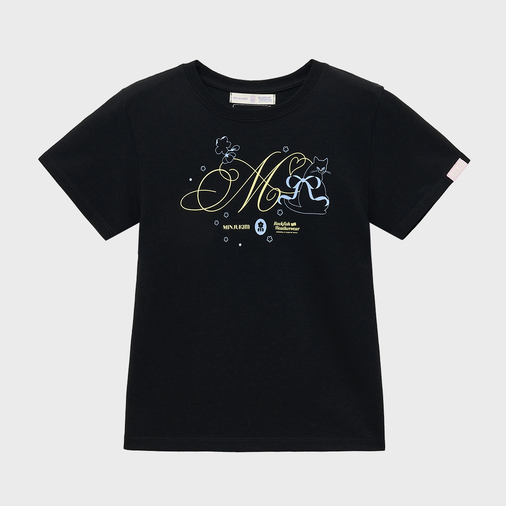 【Rockfish Weatherwear】X MINJUKIM OVERFIT KITTY T-SHIRT X MINJUKIM] OVERFIT KITTY T-SHIRT - 2 colors - ROCKFISH