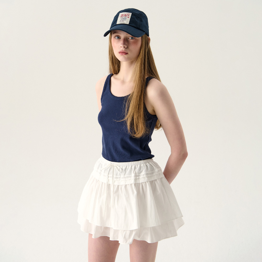 Cancan shirring mini skirt - ivory - 감도 깊은 취향 셀렉트샵