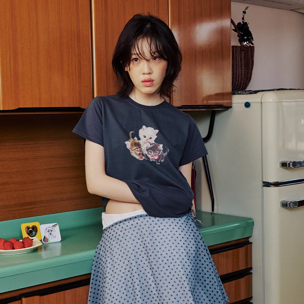 ☆typeservice☆ Tangy Page Washed Top Charcoal 8차] Tangy Page Washed Top [Charcoal] - 감도 깊은 취향