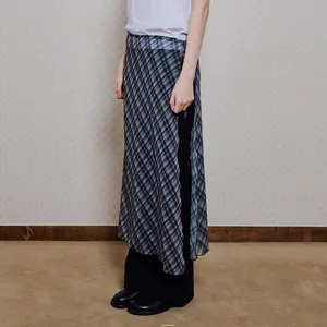 ★25SS新作★ITZAVIBE★RED CHECK LAYERED WRAP SHORT SKIRT Shop the Ithaca Cherry Print Mini Wrap Skirt Red Beige