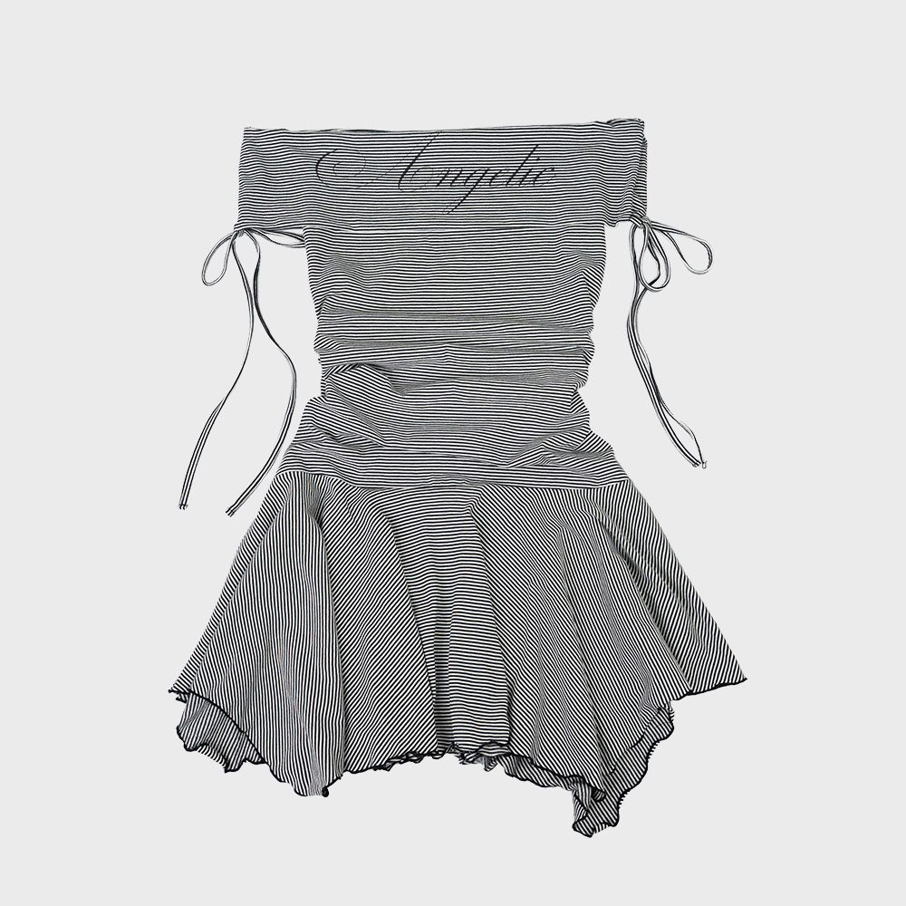 ANGELIC STRIPE DRESS [BLACK] - 감도 깊은 취향 셀렉트샵 29CM