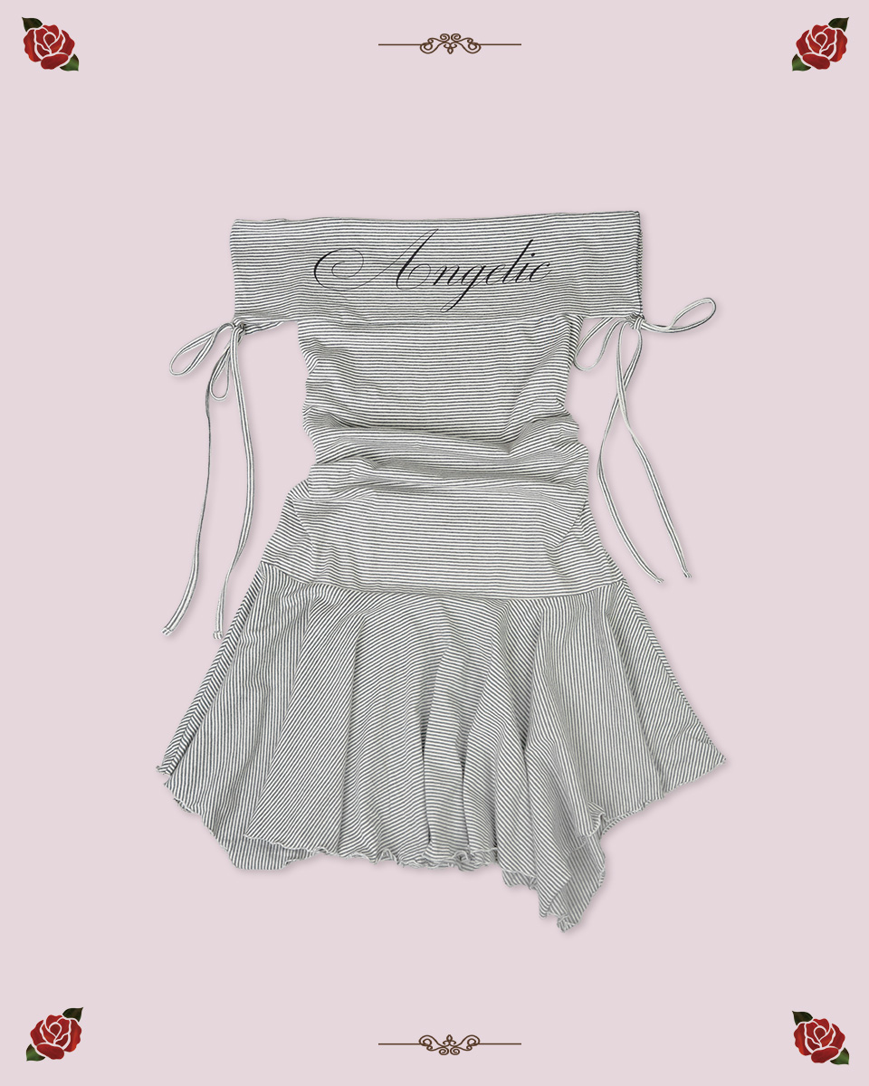 ANGELIC STRIPE DRESS [GRAY] - 감도 깊은 취향 셀렉트샵 29CM