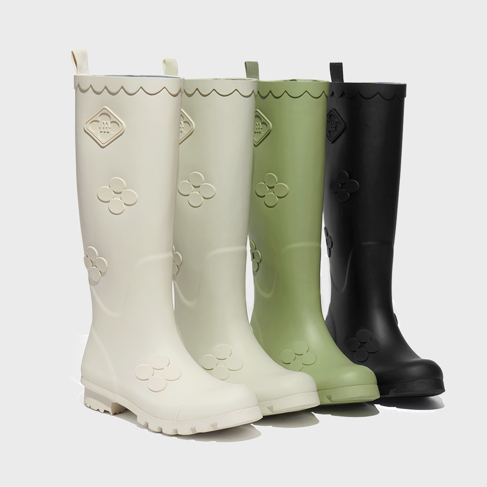 X MINJUKIM] FLORAL SHADOW BOOTS SHORT - 3 colors - 감도 깊은