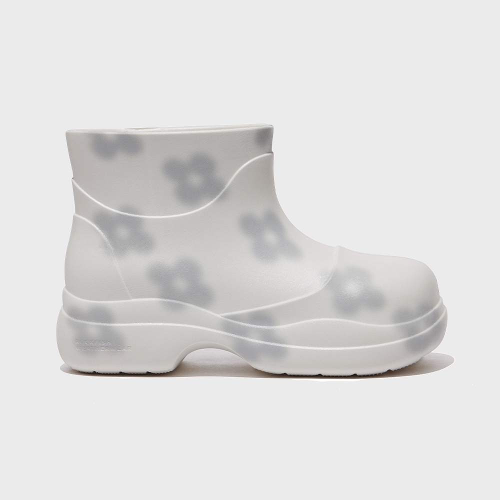 X MINJUKIM] FLORAL SHADOW BOOTS SHORT - 3 colors - 감도 깊은