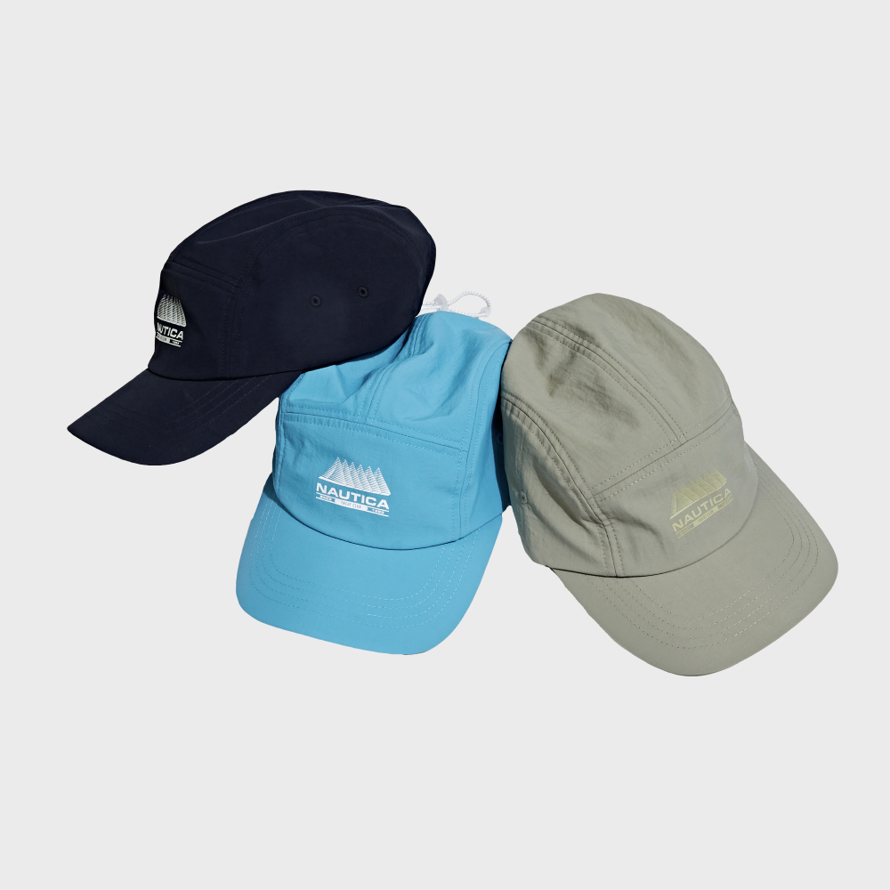 Washed HS Arch Logo 6Panel Cap_Navy/Orange - 감도 깊은 취향