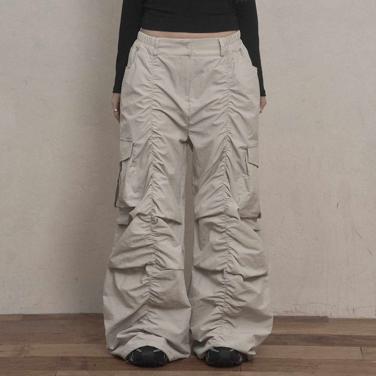 Two Way Adjustable Cargo Pants [Gray] - 감도 깊은 취향