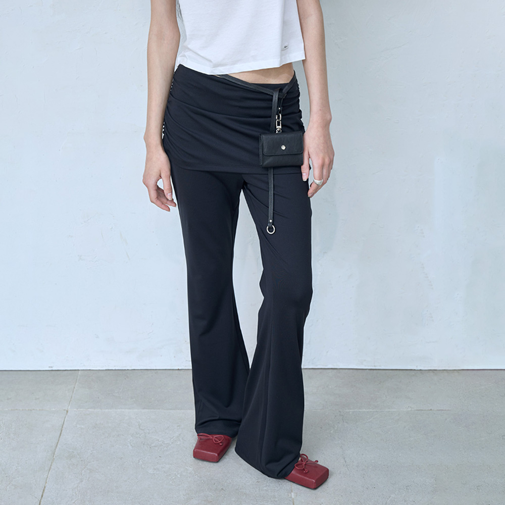 韓国商品/FLARE UP Handmade Twisted Skirt Pants FLARE UP]☆24SS☆韓国人気☆SET Handmade Twisted Skirt Pants