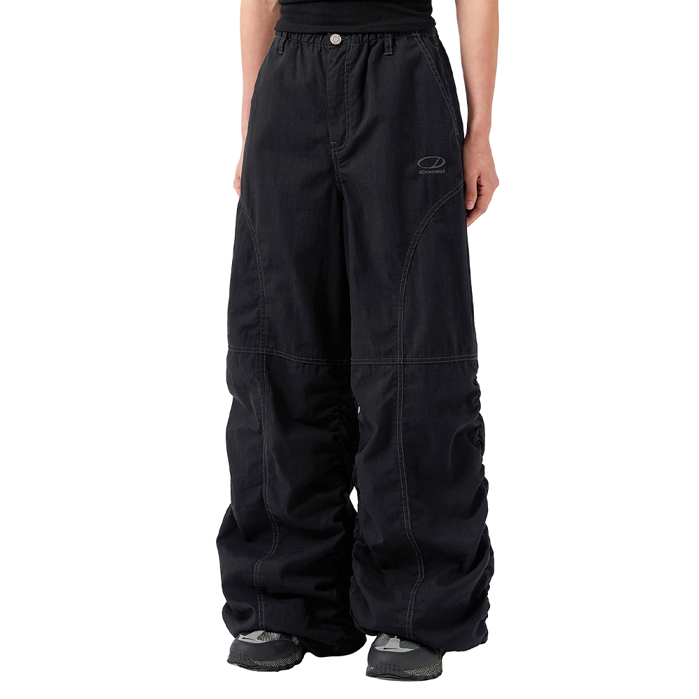 RABBIT EMBROIDERY STRIPE CARPENTER PANTS (MINT) - 감도 깊은