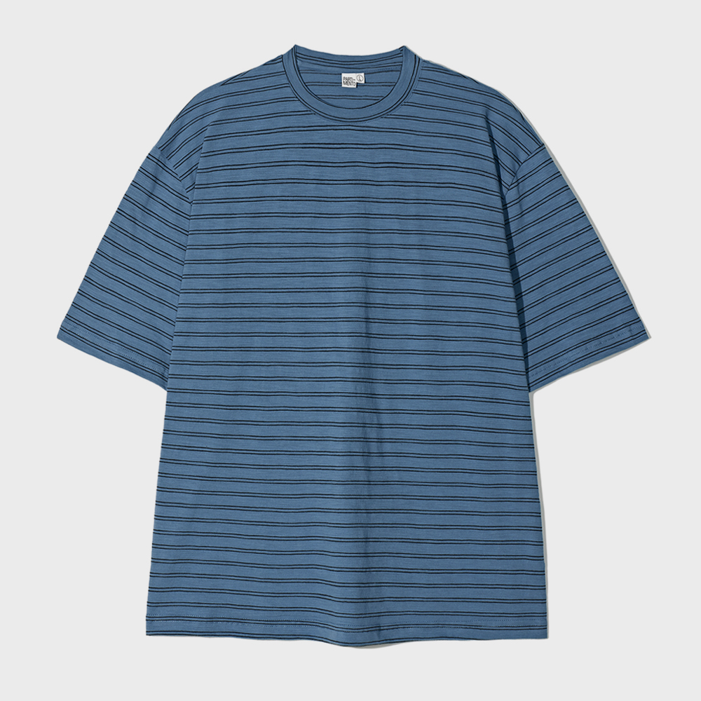 Vintage Border Stripe Ringer Tee Green - 감도 깊은 취향