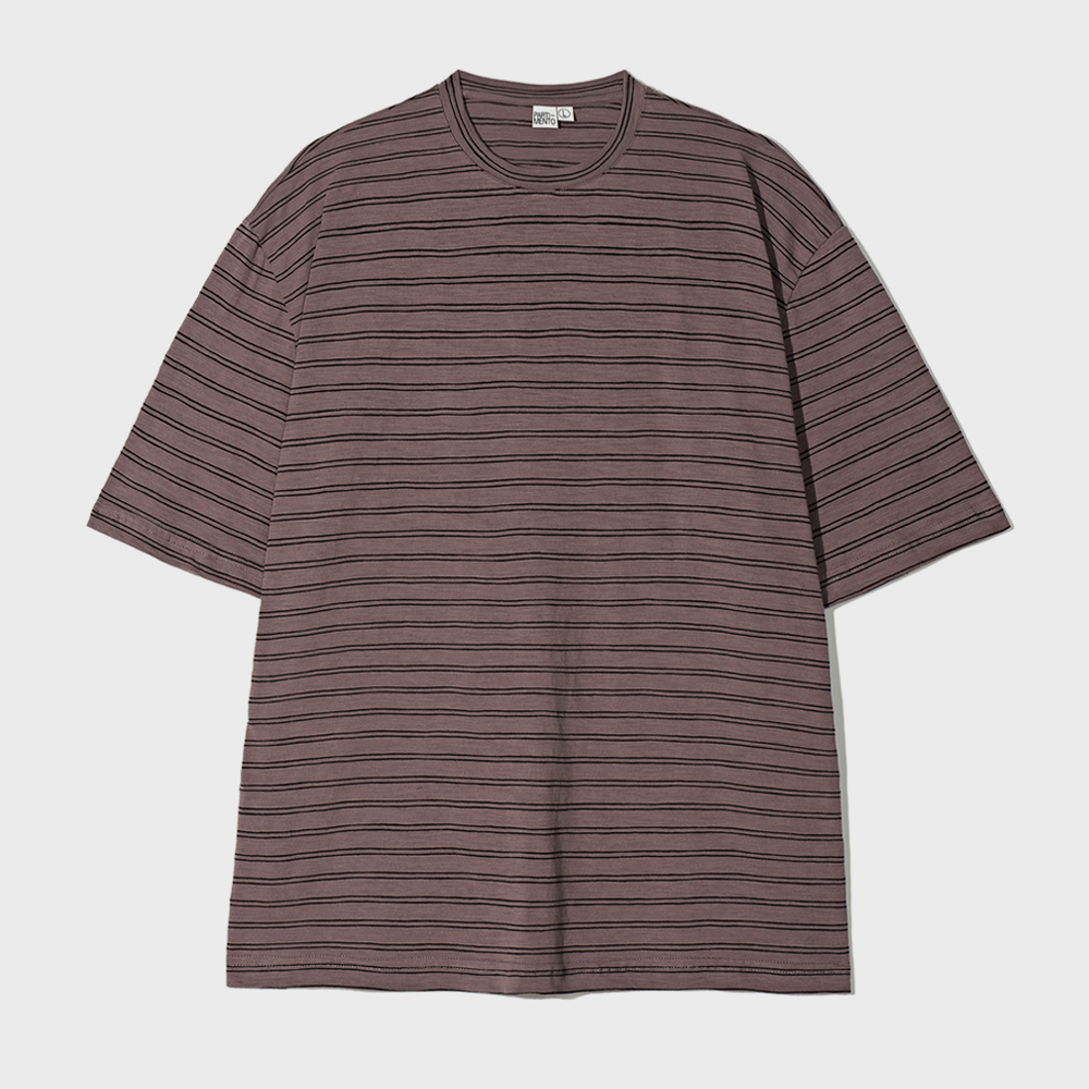 PARTIMENTOの90s striped tee 全5色 90s Stripe Tee Purple - 감도 깊은 취향 셀렉트샵 29CM