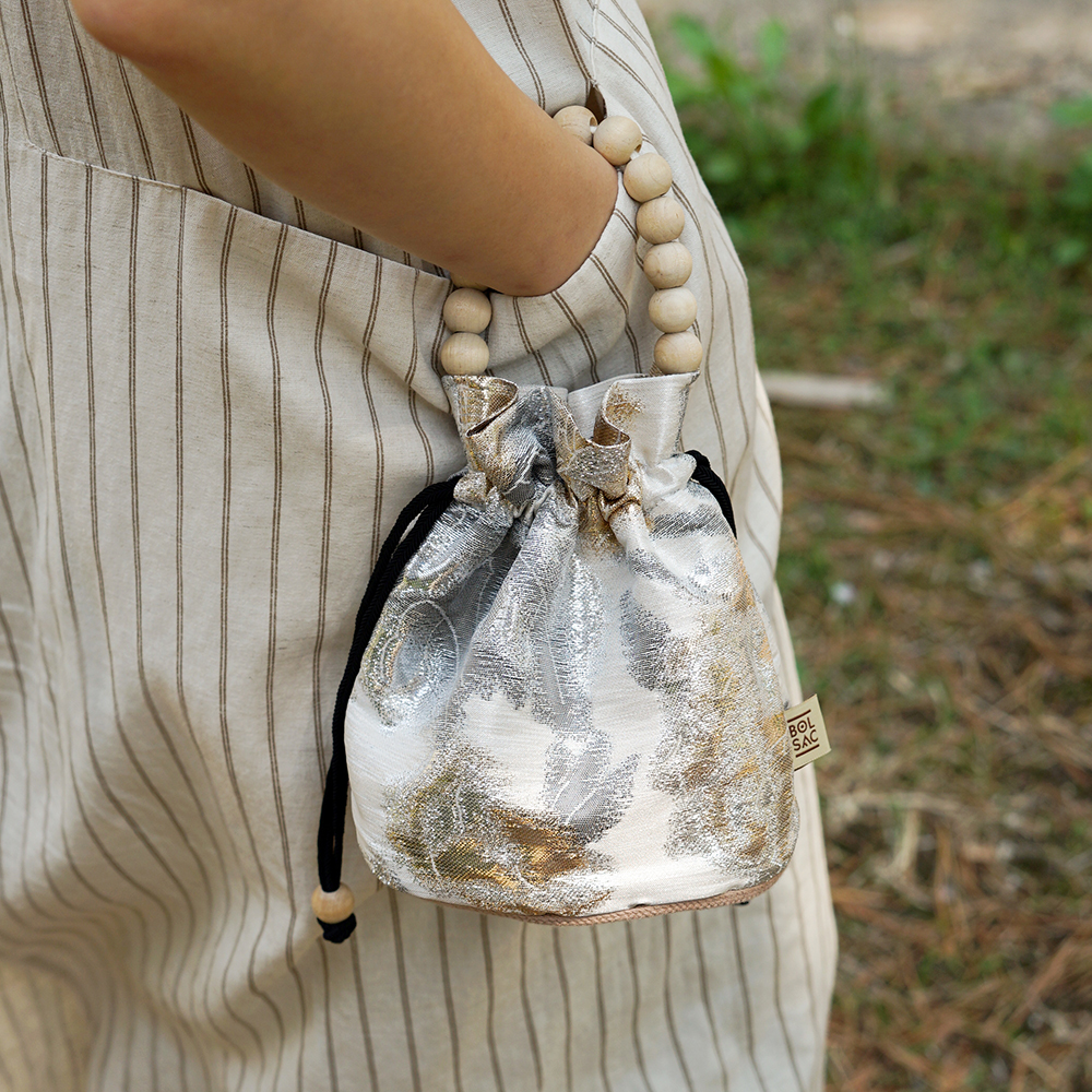 【BOLSAC】poppy bucket bag _ antique orange poppy bucket bag_antique orange - BOLSAC