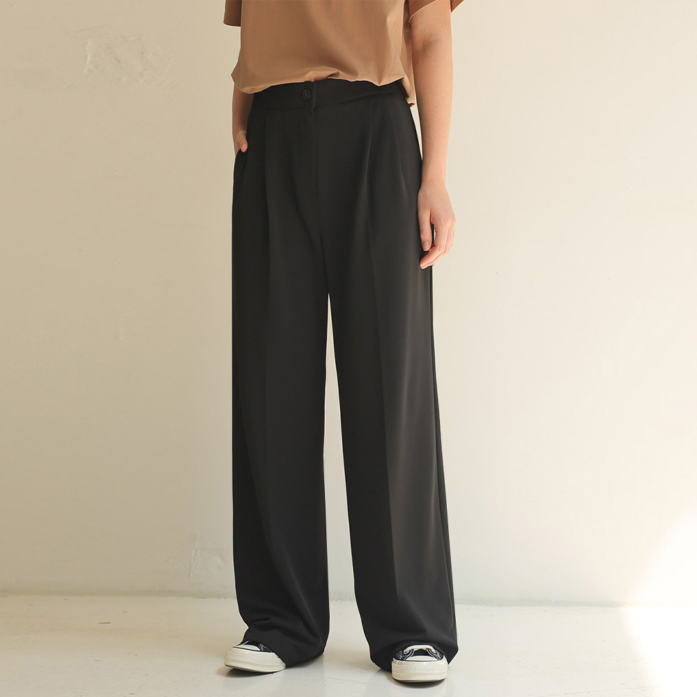 パンツ Siyazu SIPT7052 muse two tuck wide slacks_Black MUSINSA公式 | SIYAZU SIPT7052 muse two tuck wide slacks_Black