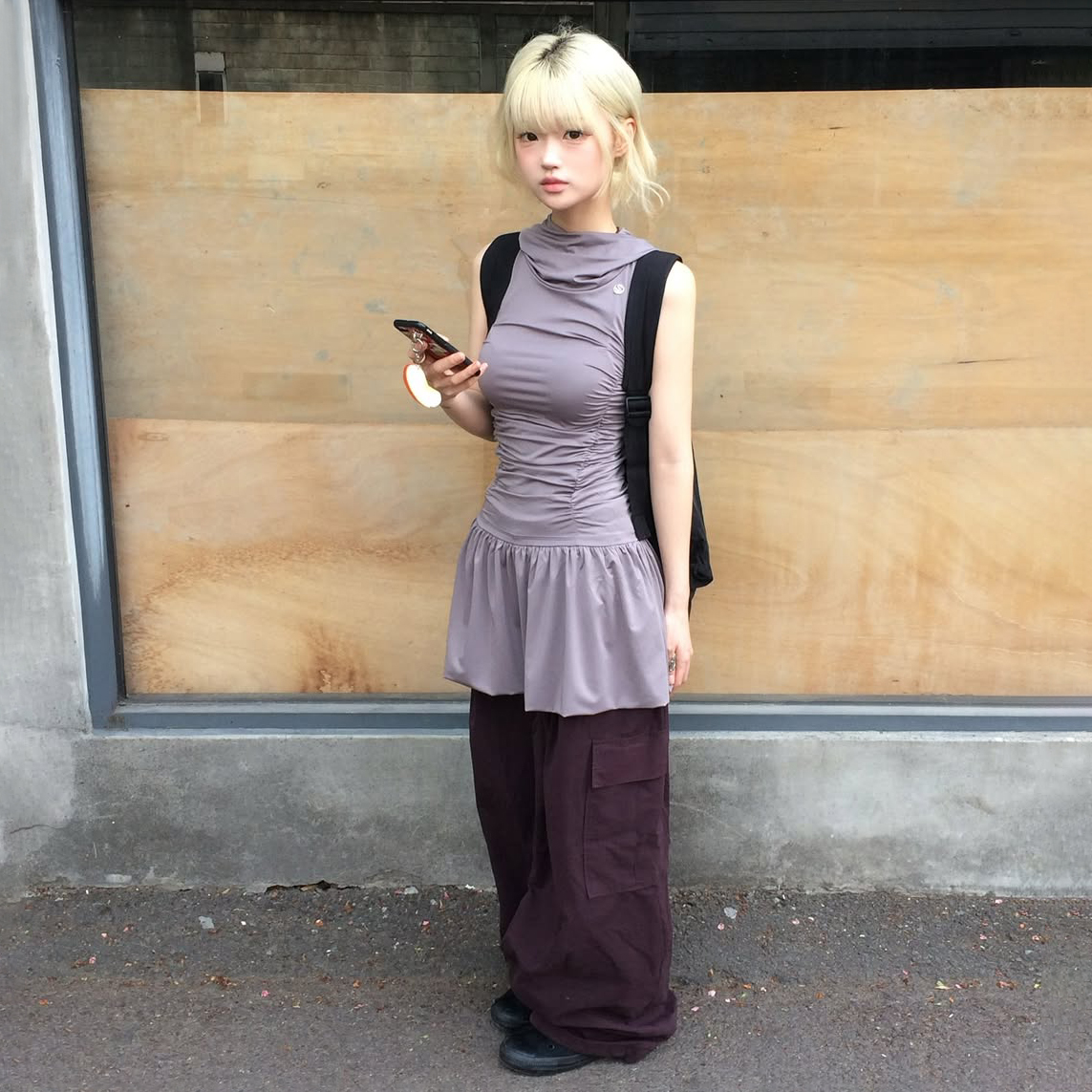 ワンピース OJOS x NOITOW SHU Asymmetric Mini Dress 5BSH165 OJOS x NOITOW SHU Asymmetric Mini Dress 5BSH165 (ojos