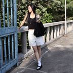 [뉴뉴 PICK] SIJN6092 퍼티그 컬러 데님 쇼츠_Ivory