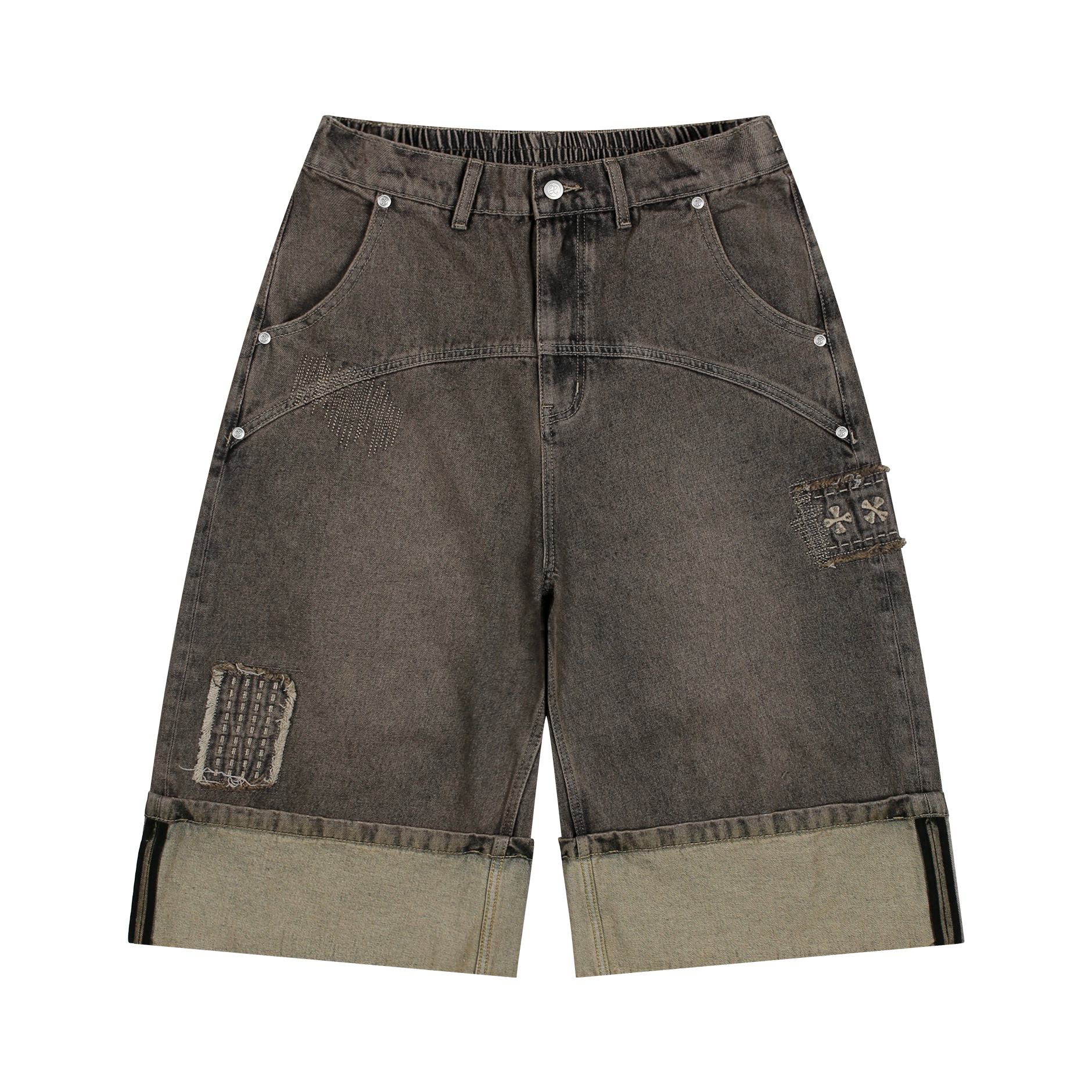 RUFFLE COTTON VELVET CULOTTE PANTS - BROWN - 감도 깊은 취향