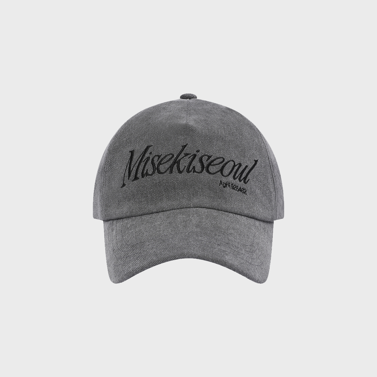 ◆MISEKI SEOUL◆ Misekiseoul quote ball cap CHARCOAL MSK252A 미세키서울(MISEKI SEOUL) Misekiseoul quote ball cap CHARCOAL