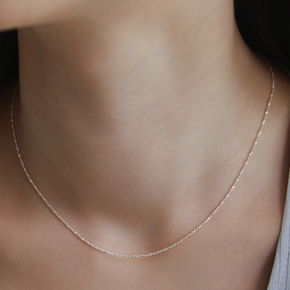 【TATIANA】Shine Tinsel Necklace NZ2017〜ネックレス★2022SS SILVER925) Shine Tinsel Necklace NZ2017 - 감도 깊은 취향