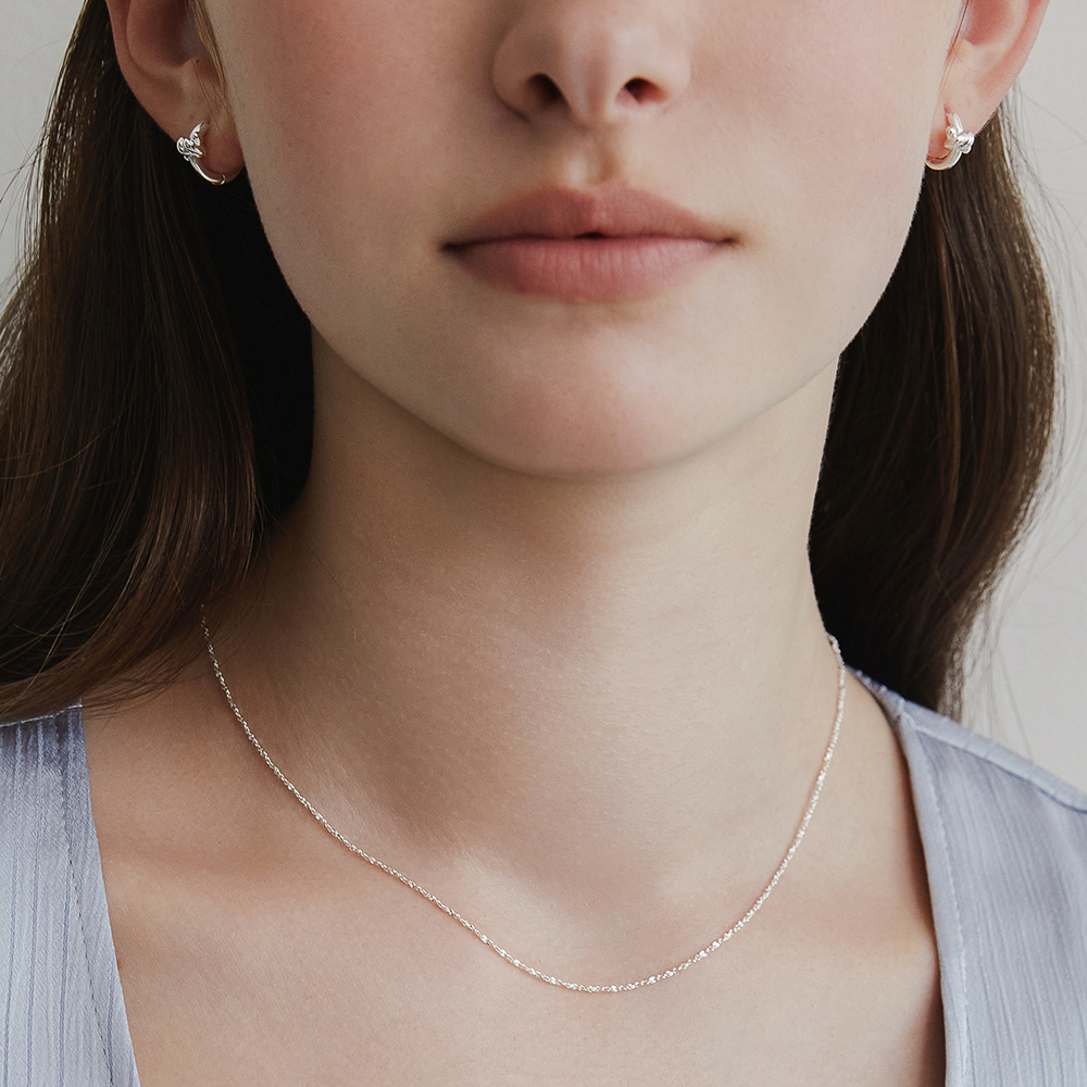 ☆TATIANA☆ SILVER925 Shine Tinsel Necklace NZ2017 SILVER925) Shine Tinsel Necklace NZ2017 - 감도 깊은 취향