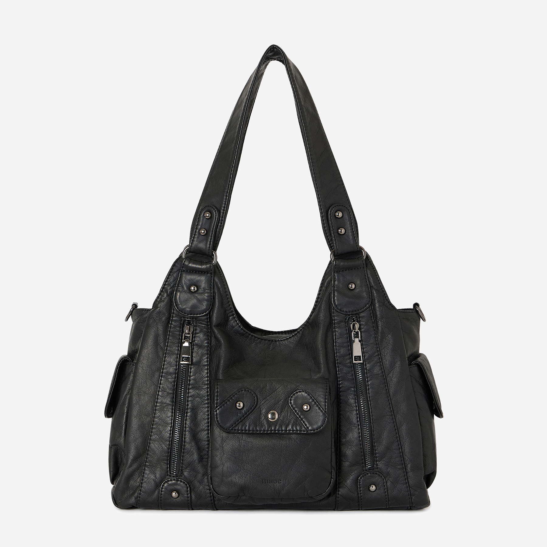 [DEINET] NEW STUD STRING BIG BAG ★すぐ品切れ★ DEINET NEW STUD STRING BIG BAG IN KHAKI - 감도 깊은 취향