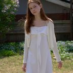 WRINKLE COOL CARDIGAN - WHITE
