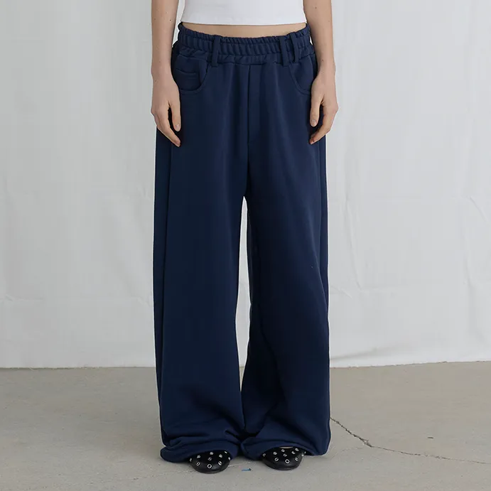 ★MAINBOOTH★Wannabe Sweat Pants(NAVY)★正規品/韓国直送料込 MUSINSA | MAINBOOTH Wannabe Sweat Pants (NAVY)