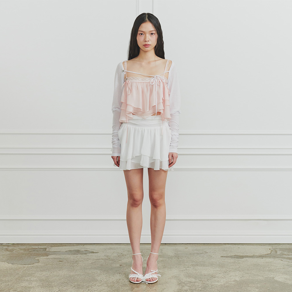 MAGNOLIA FRILL SKIRT white - 감도 깊은 취향 셀렉트샵 29CM